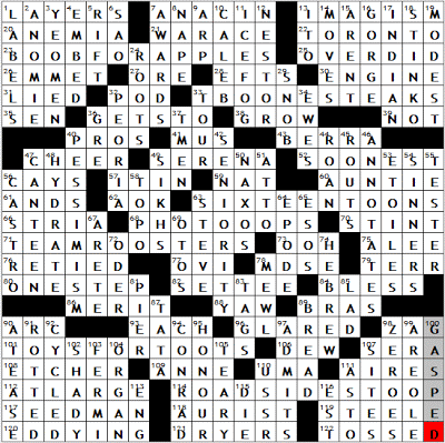 0215-09 New York Times Crossword Answers 15 Feb 09