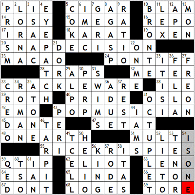 0216-09 New York Times Crossword Answers 16 Feb 09