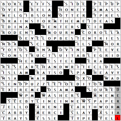 0222-09 New York Times Crossword Answers 22 Feb 09