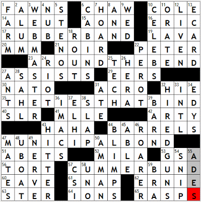 0223-09 New York Times Crossword Answers 23 Feb 09