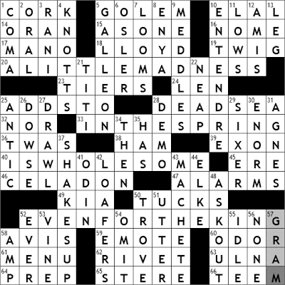 0326-09 New York Times Crossword Answers 26 Mar 09