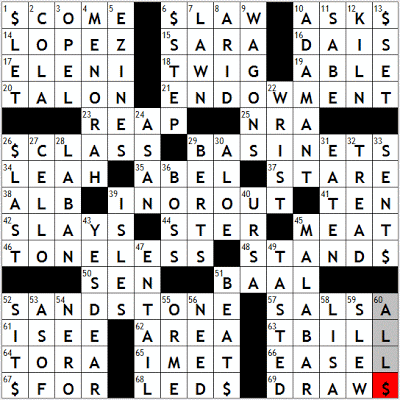 0304-09 New York Times Crossword Answers 4 Mar 09