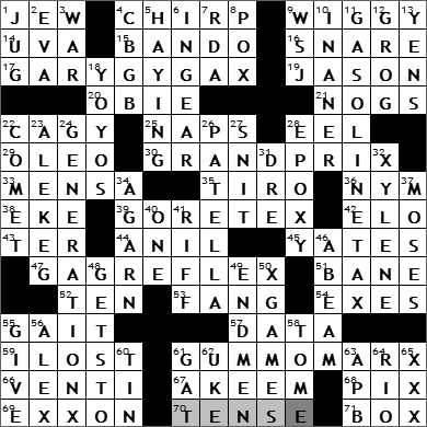 0402-09 New York Times Crossword Answers 2 Apr 09