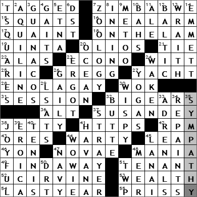 0424-09 New York Times Crossword Answers 24 Apr 09