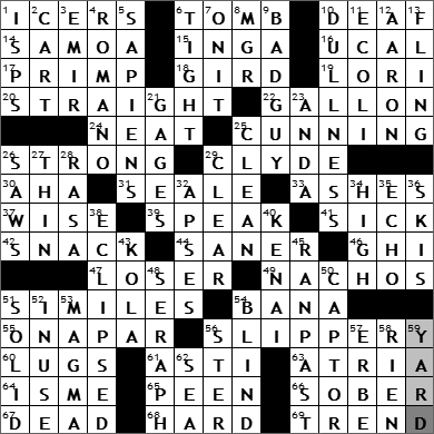 0428-09 New York Times Crossword Answers 28 Apr 09