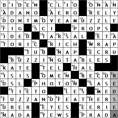 0505-09 New York Times Crossword Answers 5 May 09