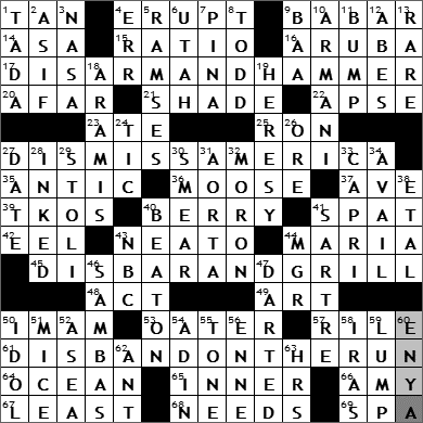 0512-09 New York Times Crossword Answers 12 May 09