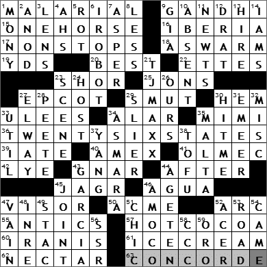 0603-09 New York Times Crossword Answers 3 Jun 09