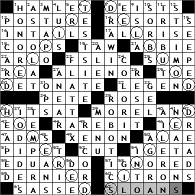 0604-09 New York Times Crossword Answers 4 Jun 09