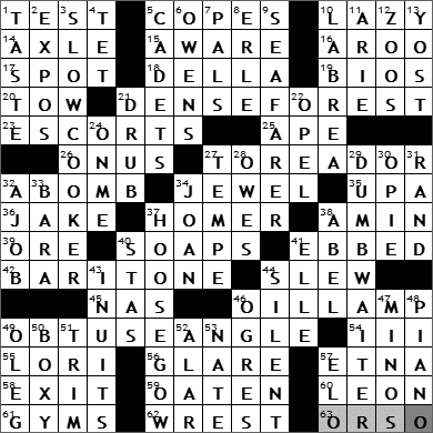 0608-09 New York Times Crossword Answers 8 Jun 09