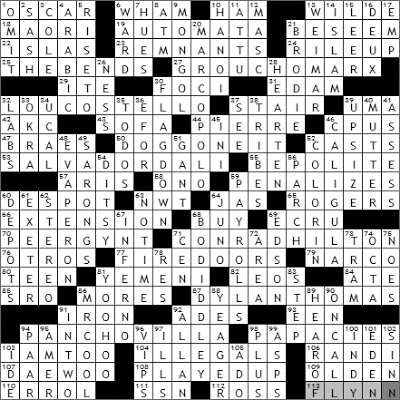 0621-09 New York Times Crossword Answers 21 Jun 09