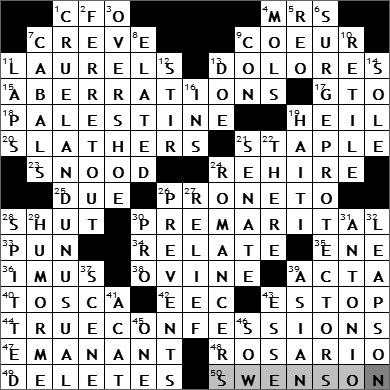 0710-09 New York Times Crossword Answers 10 Jul 09
