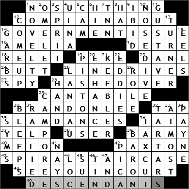 0724-09 New York Times Crossword Answers 24 Jul 09