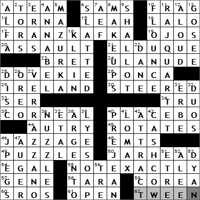 0808-09 New York Times Crossword Answers 8 Aug 09