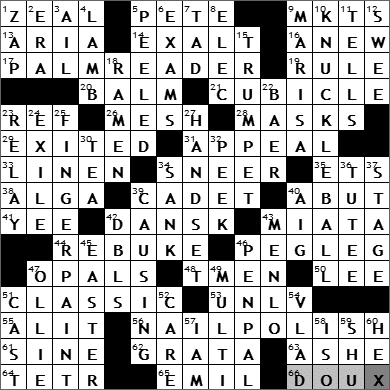 0810-09 New York Times Crossword Answers 10 Aug 09