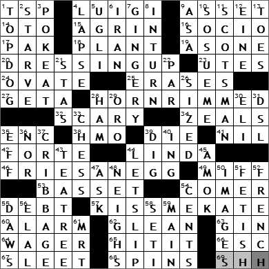 0811-09 New York Times Crossword Answers 11 Aug 09