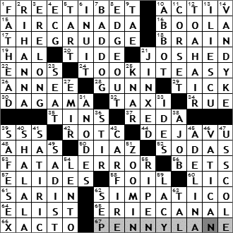 0828-09 New York Times Crossword Answers 28 Aug 09