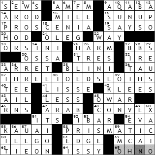 0917-09 New York Times Crossword Answers 17 Sep 09