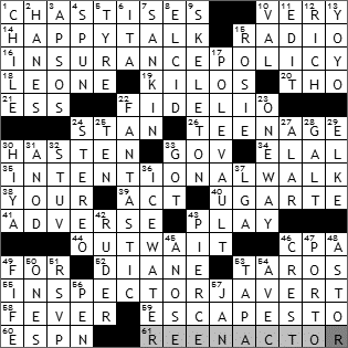 0918-09 New York Times Crossword Answers 18 Sep 09