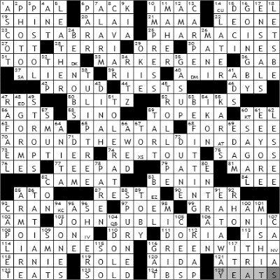 0927-09 New York Times Crossword Answers 27 Sep 09