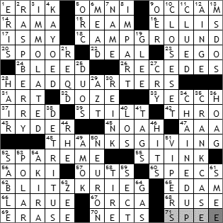 1006-09 New York Times Crossword Answers 6 Oct 09