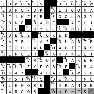 1023-09 New York Times Crossword Answers 23 Oct 09
