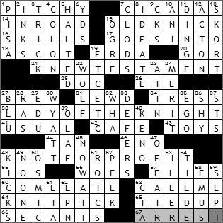 1028-09 New York Times Crossword Answers 28 Oct 09