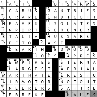1031-09 New York Times Crossword Answers 31 Oct 09