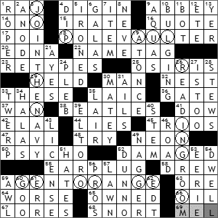 1123-09 New York Times Crossword Answers 23 Nov 09