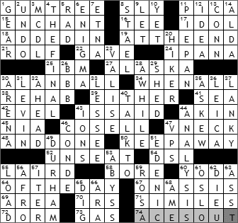 1124-09 New York Times Crossword Answers 24 Nov 09