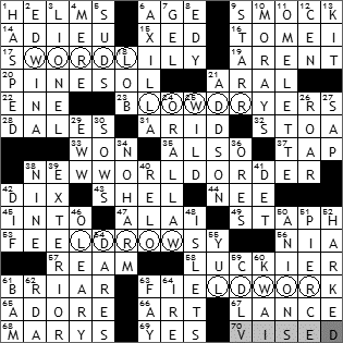 1209-09 New York Times Crossword Answers 9 Dec 09