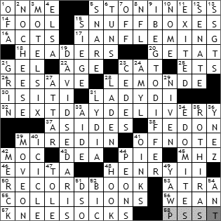 1211-09 New York Times Crossword Answers 11 Dec 09