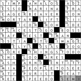 1215-09 New York Times Crossword Answers 15 Dec 09