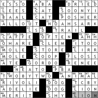 1217-09 New York Times Crossword Answers 17 Dec 09