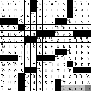 1221-09 New York Times Crossword Answers 21 Dec 09