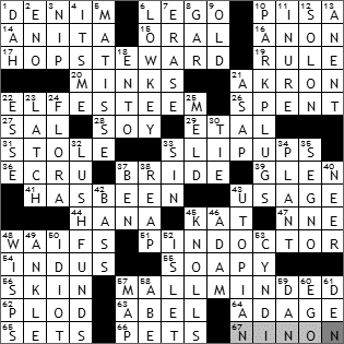 1222-09 New York Times Crossword Answers 22 Dec 09