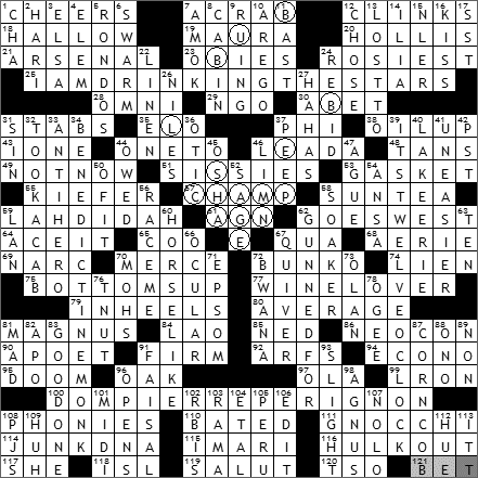 1227-09 New York Times Crossword Answers 27 Dec 09
