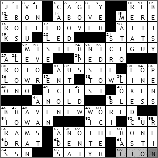1229-09 New York Times Crossword Answers 29 Dec 09