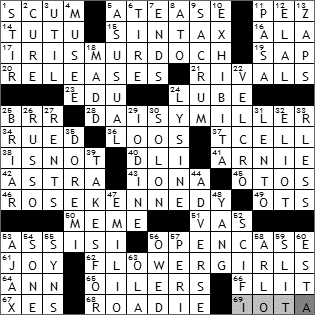 0113-10 New York Times Crossword Answers 13 Jan 10