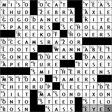 0828-10 New York Times Crossword Answers 28 Aug 10