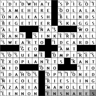 0903-10 New York Times Crossword Answers 3 Sep 10