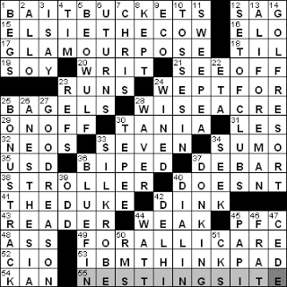 0904-10 New York Times Crossword Answers 4 Sep 10