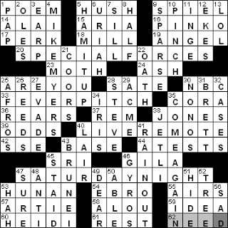 0906-10 New York Times Crossword Answers 6 Sep 10