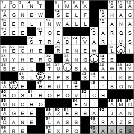 0916-10 New York Times Crossword Answers 16 Sep 10