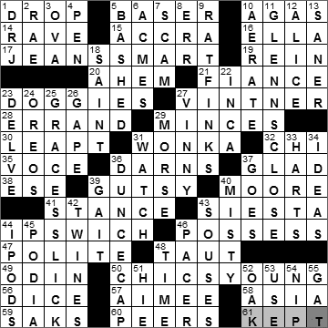 0920-10 New York Times Crossword Answers 20 Sep 10