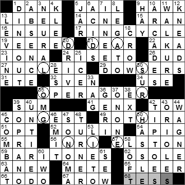 0923-10 New York Times Crossword Answers 23 Sep 10, Thursday