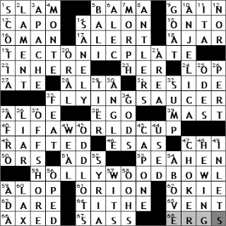1011-10: New York Times Crossword Answers 11 Oct 10, Monday