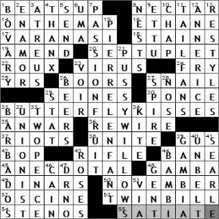 1016-10: New York Times Crossword Answers 16 Oct 10, Saturday