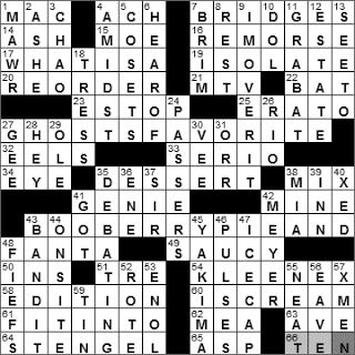 1028-10: New York Times Crossword Answers 28 Oct 10, Thursday