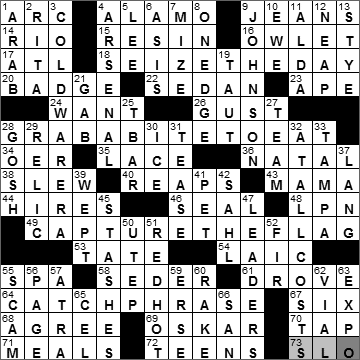 1108-10: New York Times Crossword Answers 8 Nov 10, Monday